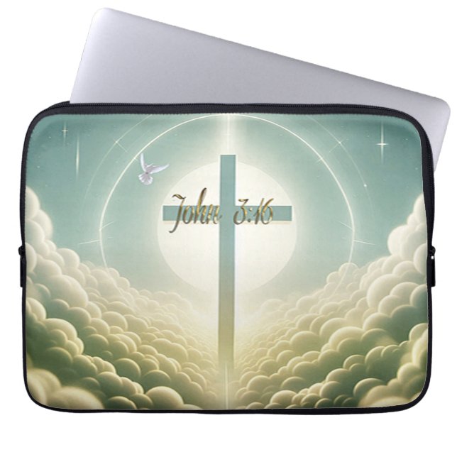 John 3:16 laptop sleeve (Front)