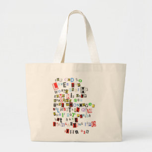 John 3:16 large tote bag