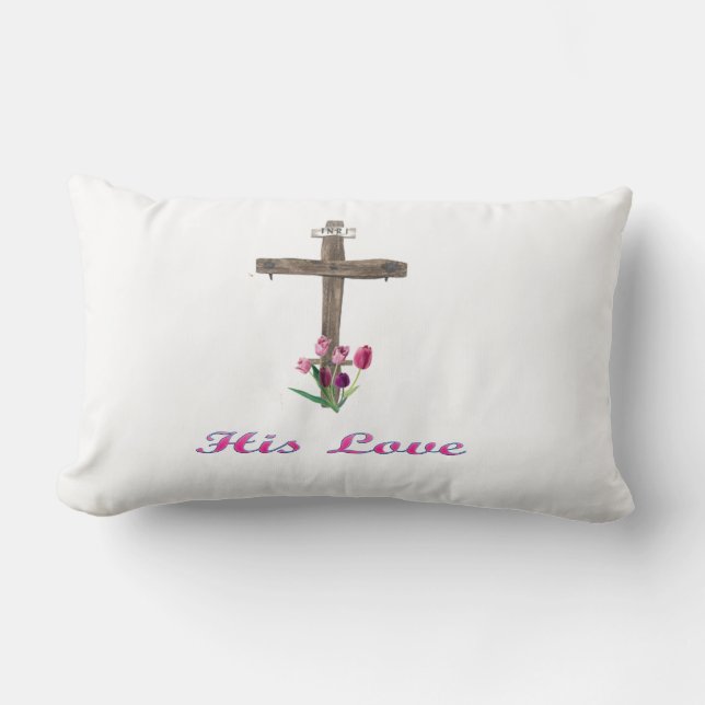  john 3:16 lumbar pillow (Front)