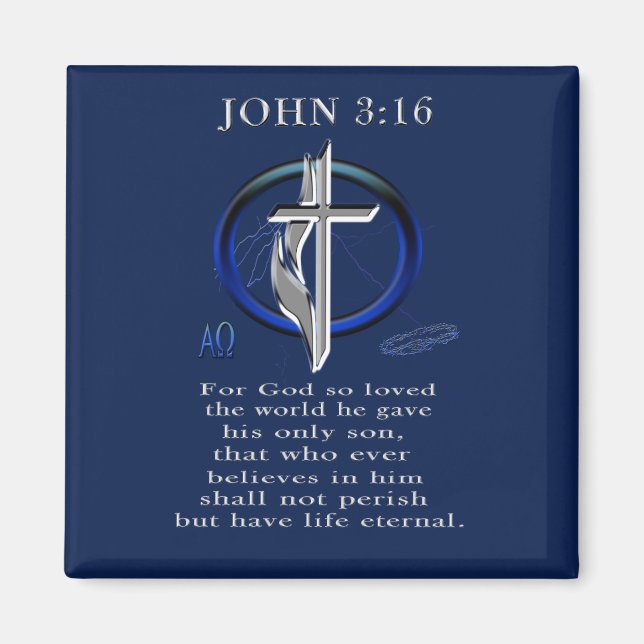 John 3:16 magnet (Front)