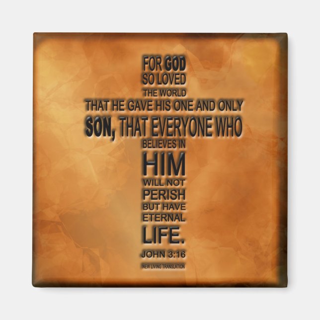 John 3:16 Magnet (Devant)