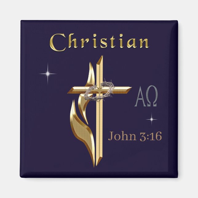 John 3:16 magnet (Front)