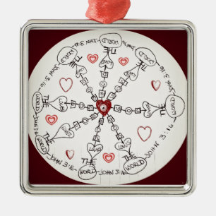 John 3:16 Mandala Metal Ornament