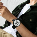 John 3:16 Men's Watch<br><div class="desc">The most famous verse in the Bible—For God So Loved The World... JOHN THREE SIXTEEN. Trendy sports typography in black for athletes and sports enthusiasts. Makes a great Father's Day gift!</div>