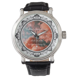 John 3:16 Montre murale