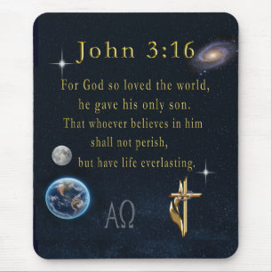 John 3:16 mouse pad