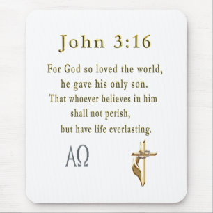 John 3:16 mouse pad