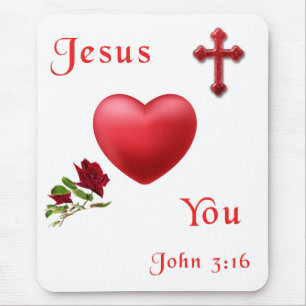 John 3:16 mouse pad