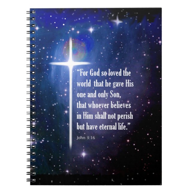 John 3:16 notebook (Front)