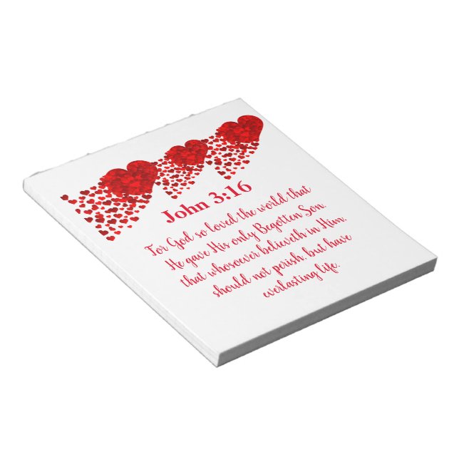 John 3:16 notepad (Angled)