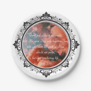 John 3:16 Paper Plates