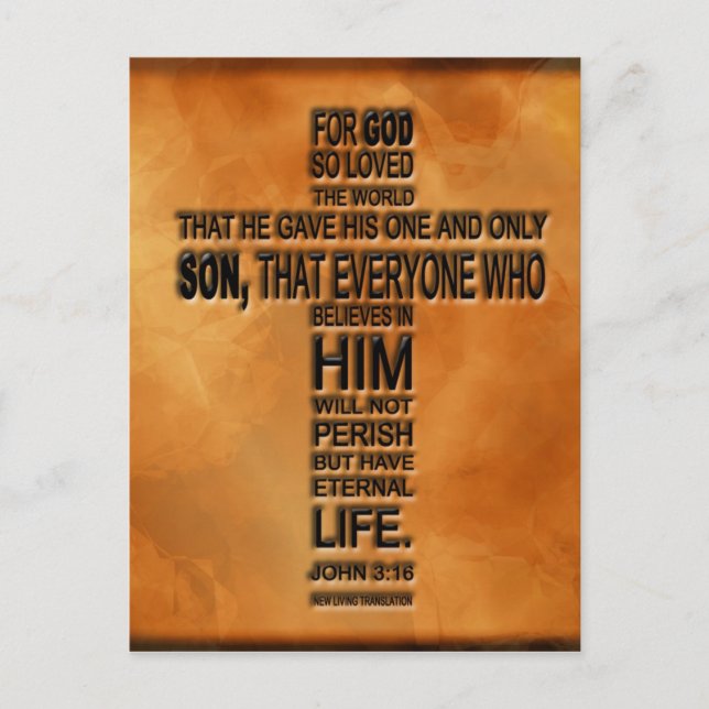 John 3:16 Postcard (Front)