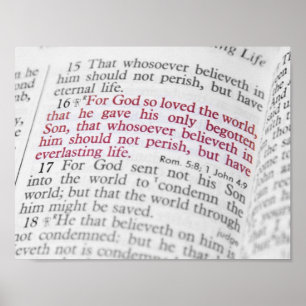 John 3:16 poster