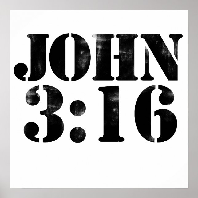 John 3:16 poster (Front)
