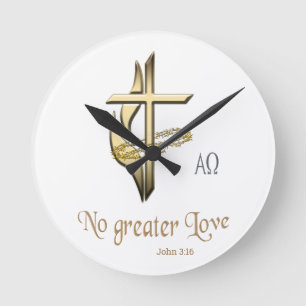 John 3:16 round clock