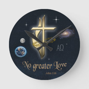 John 3:16 round clock