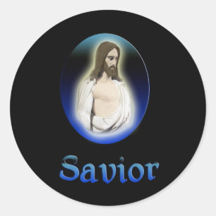 John 3:16 Saviour Classic Round Sticker