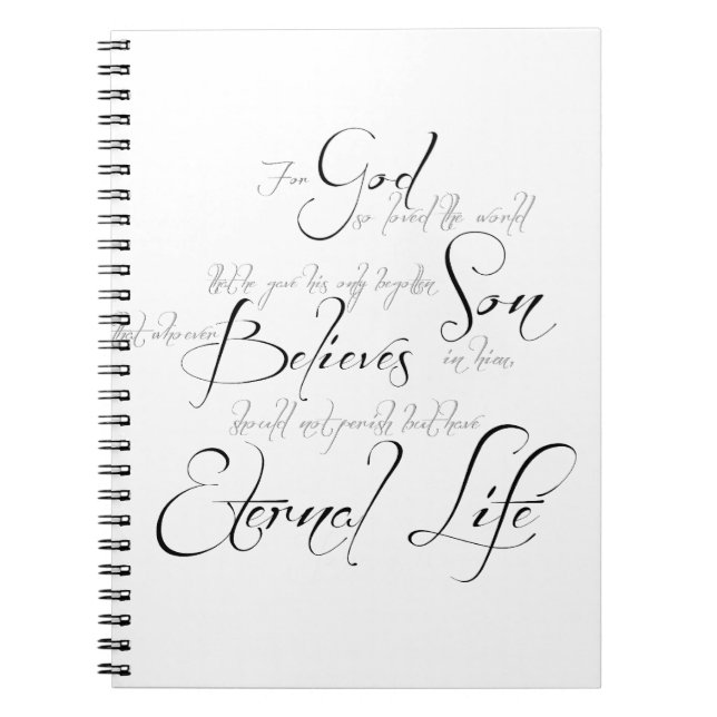 John 3:16 script notebook (Front)