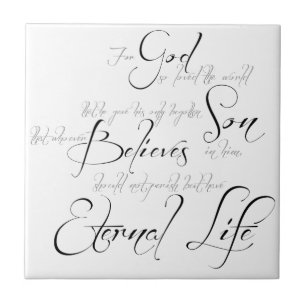 John 3:16 script tile