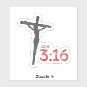 John 3:16 Scripture and crucifix