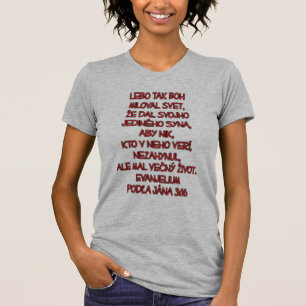 John 3:16 Slovak T-Shirt