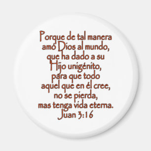 John 3:16 Spanish Magnet