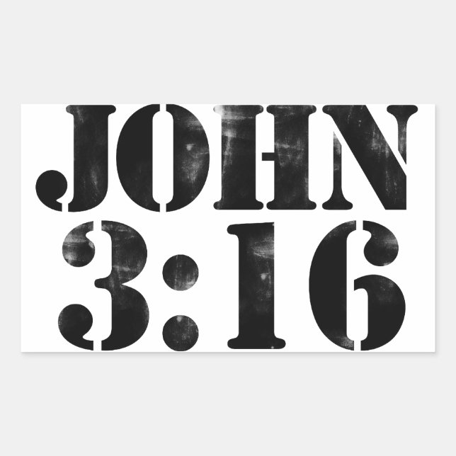 John 3:16 sticker (Front)