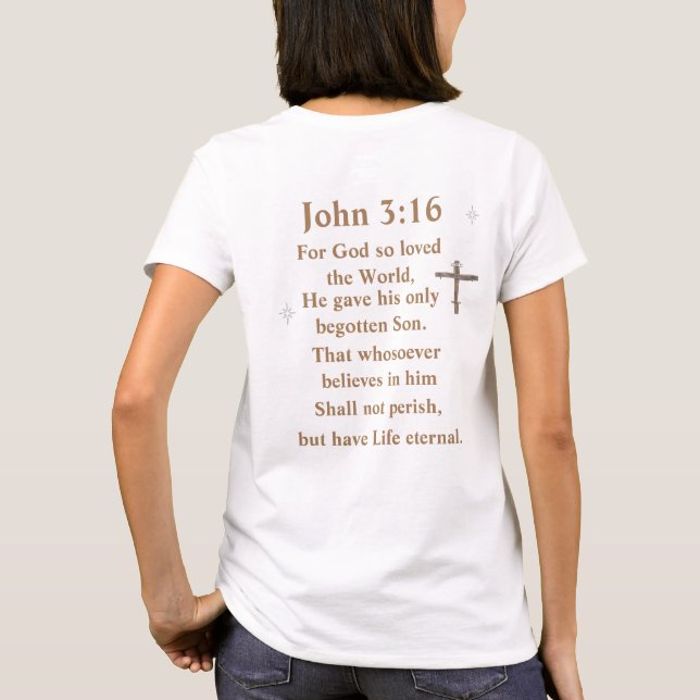 John 3:16 T-Shirt (Back)
