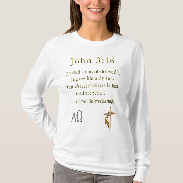 John 3:16 T-Shirt (Front)