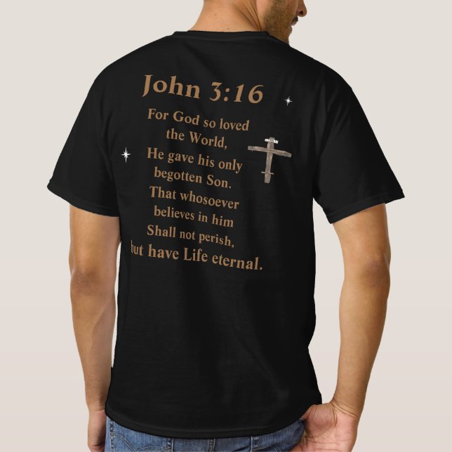 John 3:16 T-Shirt (Back)