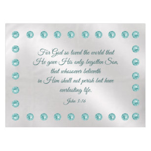John 3:16 tablecloth