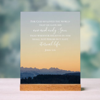 John 3:16 Texte personnalisé | Photo originale des