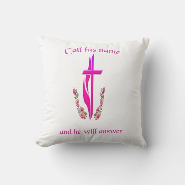 John 3:16 throw pillow (Front)