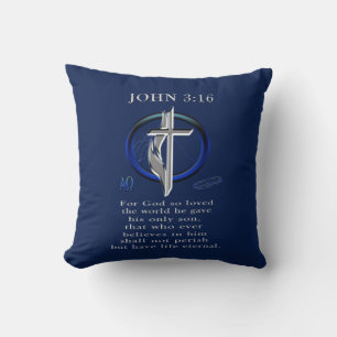 John 3:16 throw pillow