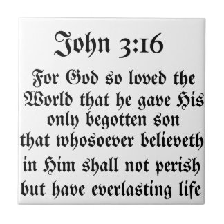 John 3:16 tile