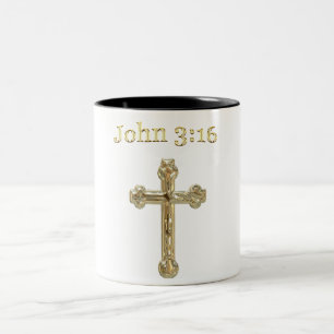 John 3:16 Two-Tone coffee mug