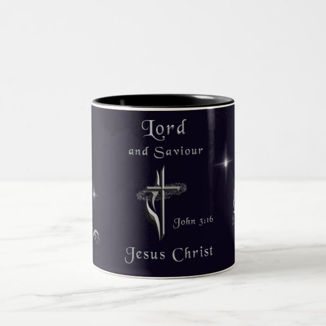 John 3:16 Two-Tone coffee mug (Center)