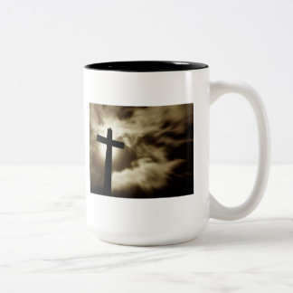 John 3:16 With Cross Two Tone Coffee Mug