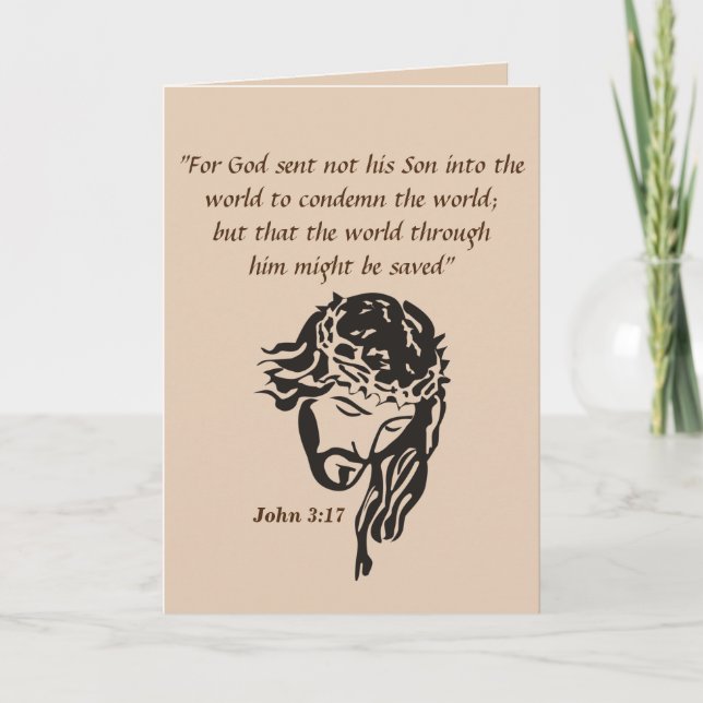 John 3:17 card (Front)