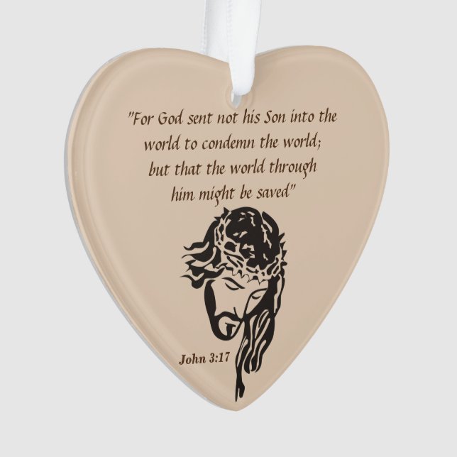 John 3:17 ornament (Front)