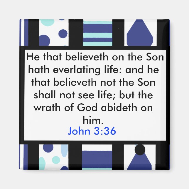 John 3:36 aimant (Devant)