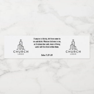 John 7:37-38 Water Label