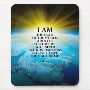 John 8:12 mouse pad