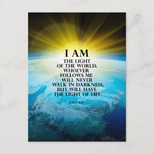 John 8:12 postcard