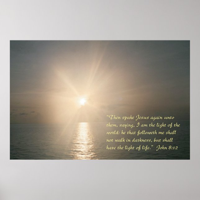 John 8:12 poster (Front)
