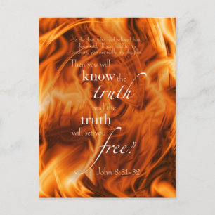 John 8:31-32 postcard