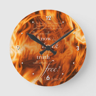 John 8:31-32 round clock