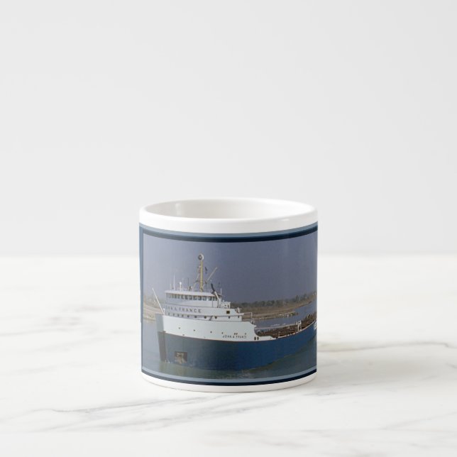 John A. France espresso mug (Front)