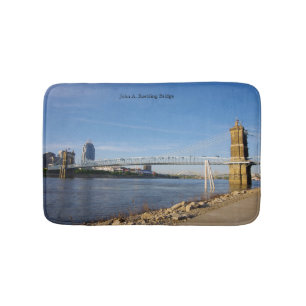 John A. Roebling Bridge bathmat