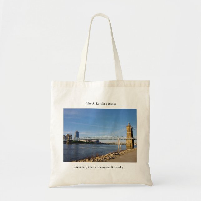 John A. Roebling Bridge tote bag (Front)
